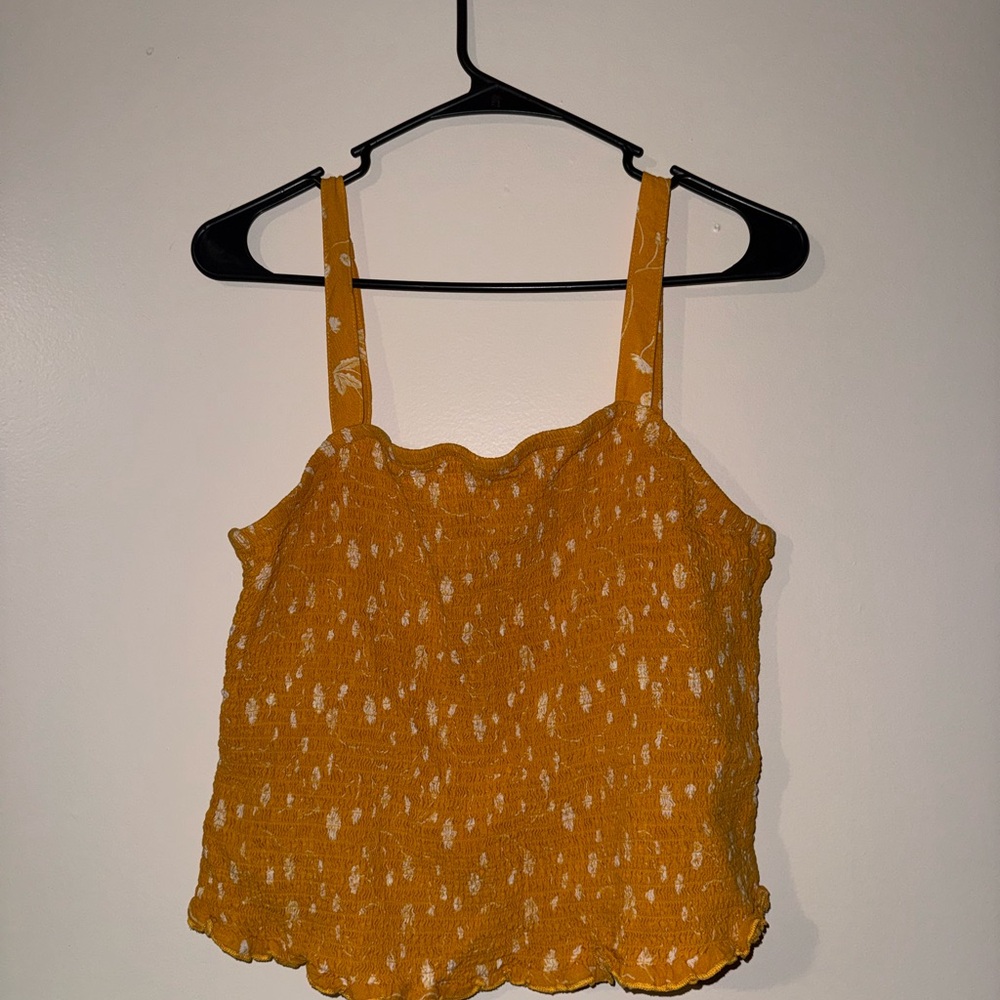 Torrid Mustard Smocked Camisole